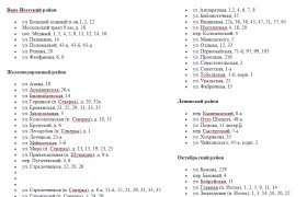 Список домов под снос в Екатеринбурге