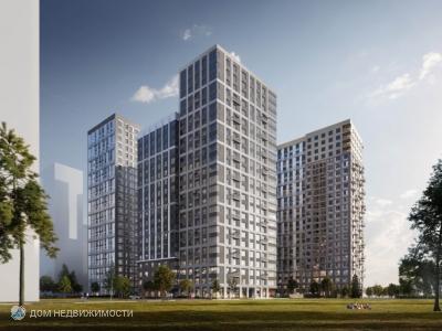 ЖК Береговой, 3-комнатная квартира, 77 м2, 24/24 эт.