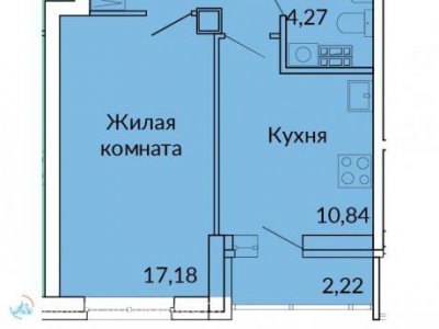 1-к. кв. ЖК Сказы Бажова, 41 м2, 2/17 эт. 1-к. кв. ЖК Сказы Бажова, 41 м2, 2/17 эт.