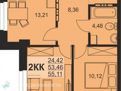 2-к. кв ЖК Сириус, 55 м2, 7/26 эт. 2-к. кв ЖК Сириус, 55 м2, 7/26 эт.