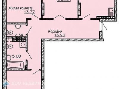 3-к. кв. ЖК Рио, 90 м2, 2/23 эт. 3-к. кв. ЖК Рио, 90 м2, 2/23 эт.
