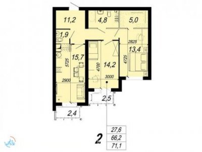 2-к.кв. ЖК Уральский, 72 м2, 14/25 эт. 2-к.кв. ЖК Уральский, 72 м2, 14/25 эт.