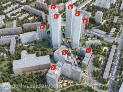 3-к ЖК Цветной бульвар, 80 м2, 25/32 эт. 3-к ЖК Цветной бульвар, 80 м2, 25/32 эт.