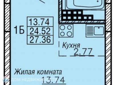 ЖК Рио, 29 м2, 14/23 эт.