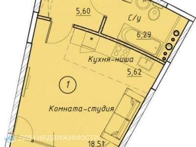 ЖК Clever park, 38 м2, 5/31 эт.