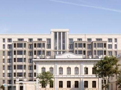 ЖК Александровский сад, 1-комнатная квартира, 54 м2, 4/9 эт.