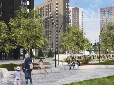 ЖК Зеленый остров, 1-комнатная квартира, 35 м2, 12/25 эт.