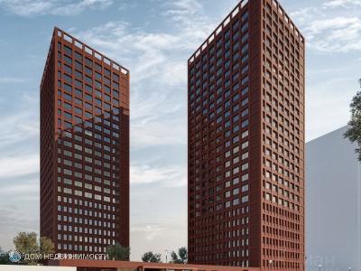 Н2О, 1-комнатная квартира, 44 м2, 7/25 эт.